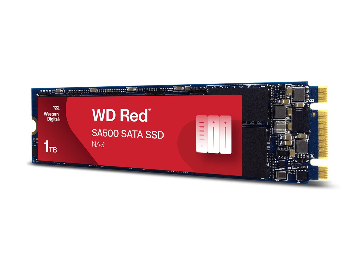 WD Red SSD SA500 NAS 1TB SATA III 6Gbs M2 2280 internal singlepacked POWERED BY SANDISK