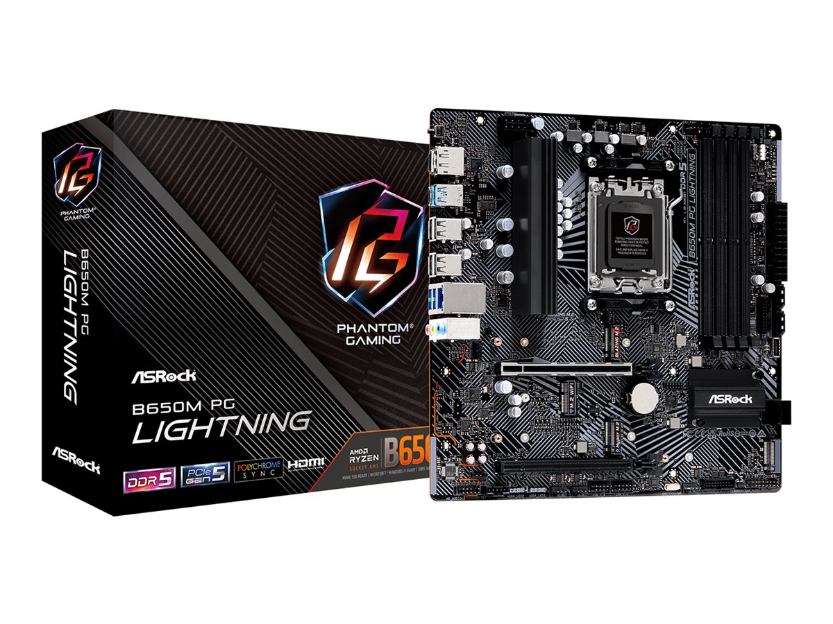 ASRock B650M PG Lightning AM5 mATX DDR5