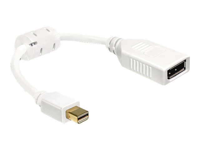 Delock Adapter mini Displayport 1.2 Stecker > Displayport Buchse 4K weiss Delock Adapter mini Displayport 1.2 Stecker > Displayport Buchse 4K weiss