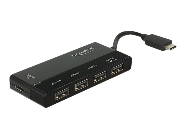 Delock USB HUB Type-C? > 4 x USB Typ-A + 1 x USB Type-C PD