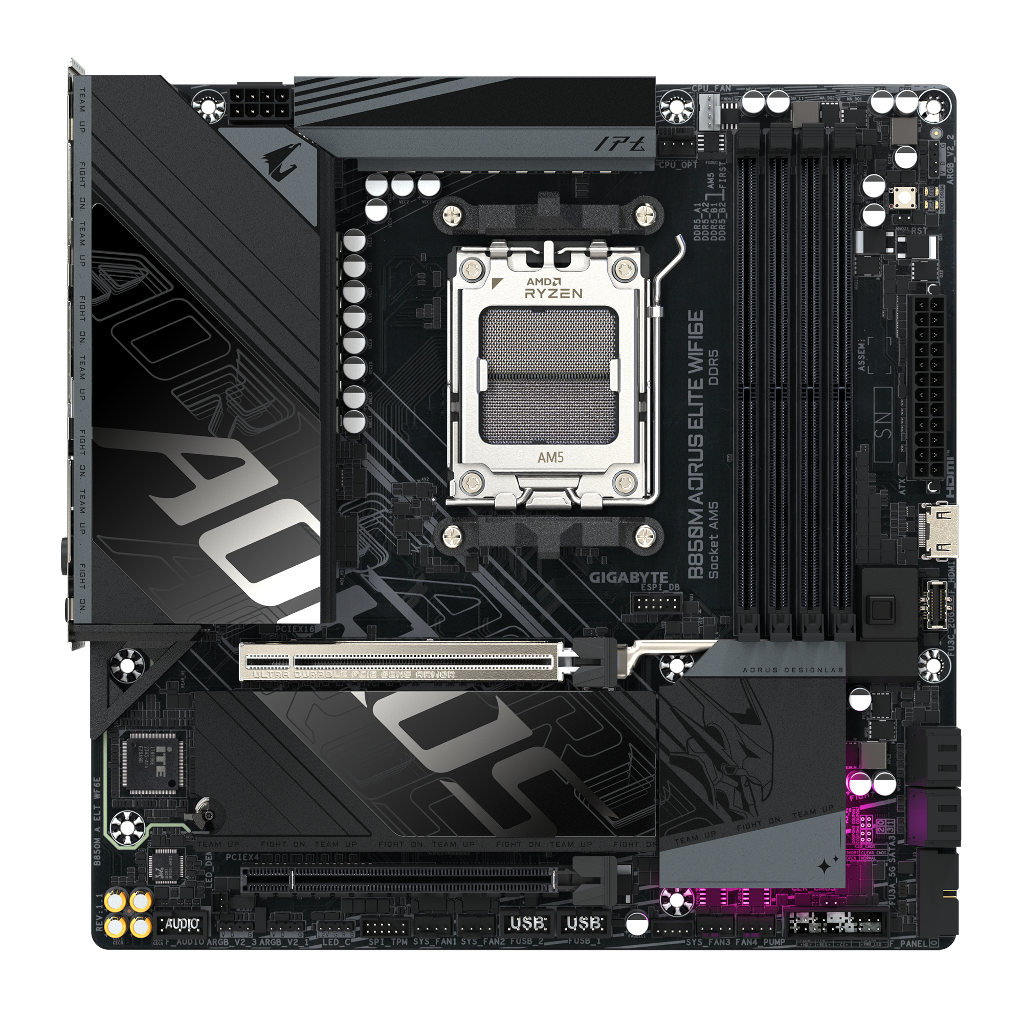 Gigabyte AORUS B850M ELITE WIFI6E micro ATX Socket AM5 Wi-Fi 6E