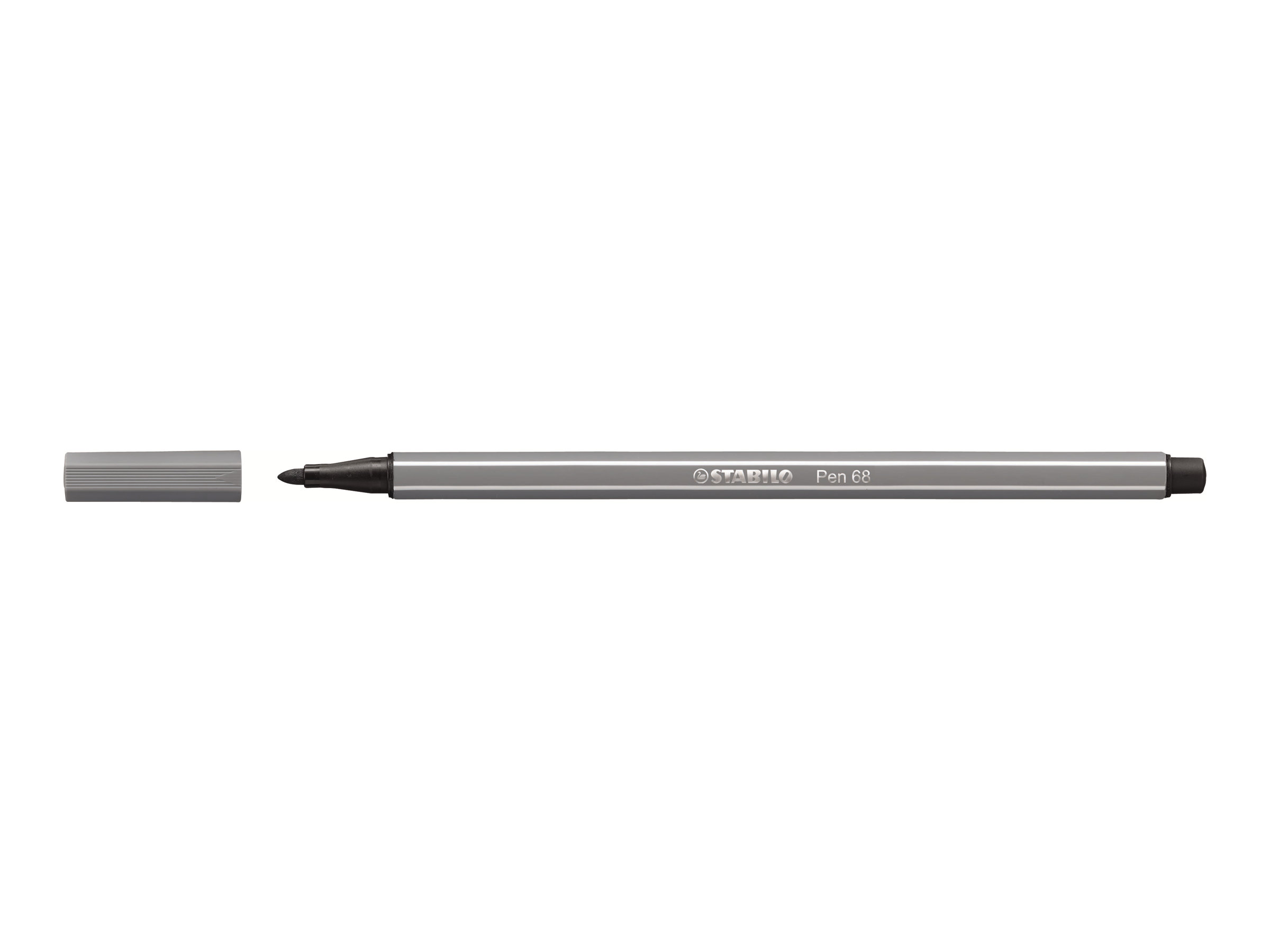 STABILO Pen 68 Filzstift grau, 1 St.