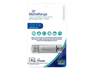 MediaRange USB-Stick silber 128 GB