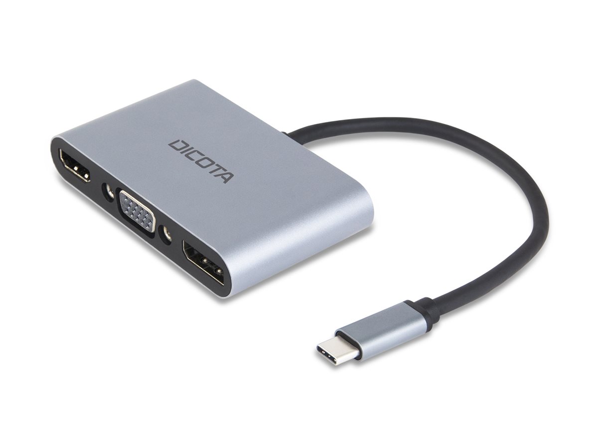 Dicota USB-C Mobile 5-in-1 Mini Docking Station 4K HDMI DP PD 100W silber Dicota USB-C Mobile 5-in-1 Mini Docking Station 4K HDMI DP PD 100W silber