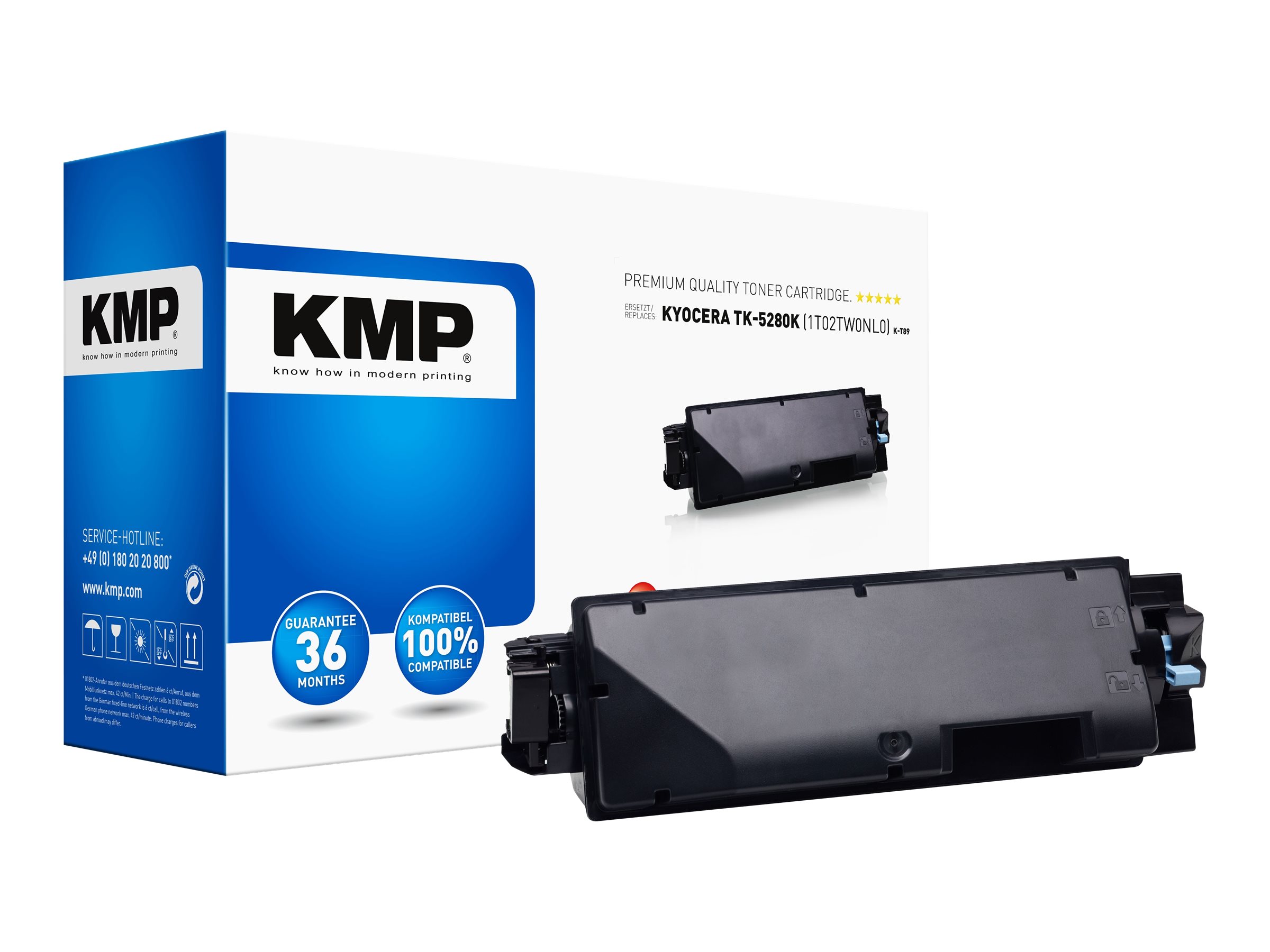 KMP K-T89 schwarz Toner kompatibel zu KYOCERA TK-5280K KMP K-T89 schwarz Toner kompatibel zu KYOCERA TK-5280K