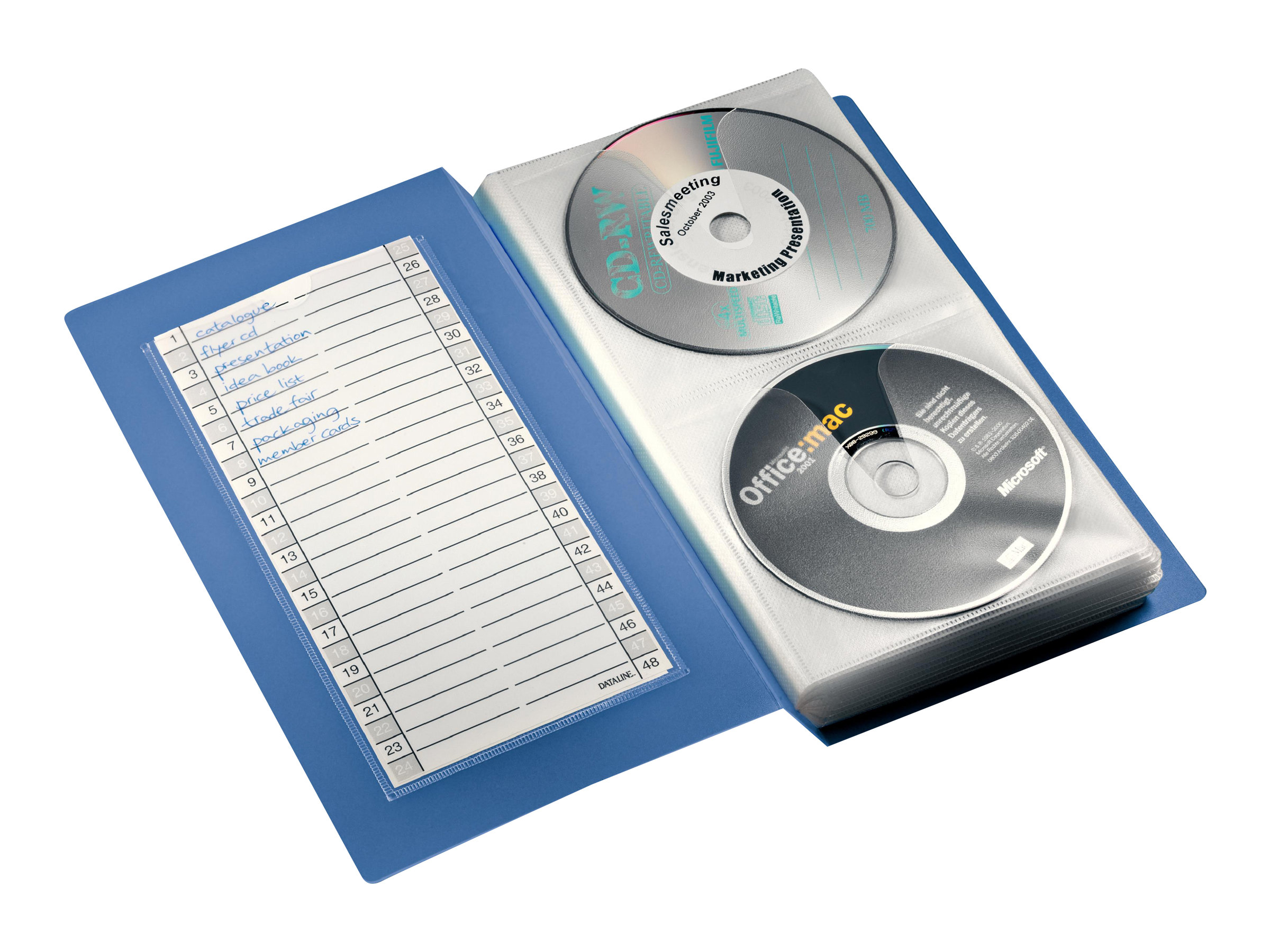 48er CD-/DVD-Mappe Ablagebuch transparent