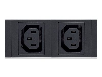 INTELLINET 48,3cm 19Zoll IP-Steckdosenleiste 8-fach mit C13-Kaltgeraetesteckdosen kontrolliert Strom Temperatur und Luftfeuchtigkeit