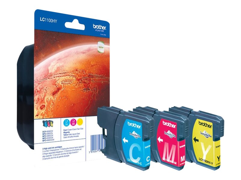 LC1100HYRBWBP BROTHER MFC Tinte (3) cmy