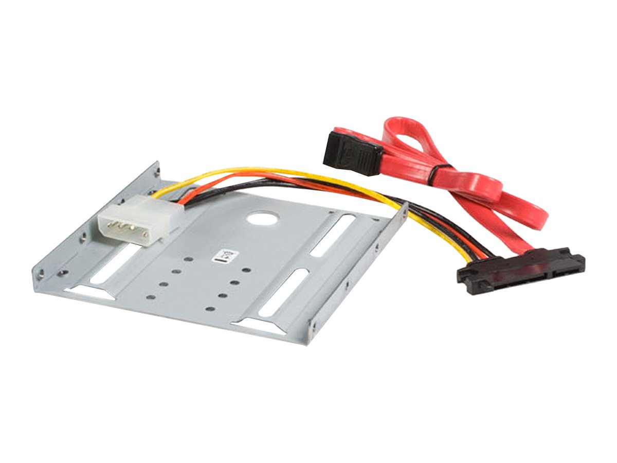 StarTech.com Adapter Bracket für 2,5 (6.4cm) auf 3,5 (8,9cm) HDD - SATA / SSD Festplatten Einbaurahmen für 3.5 Zoll Schacht - Speichereinschubadapter