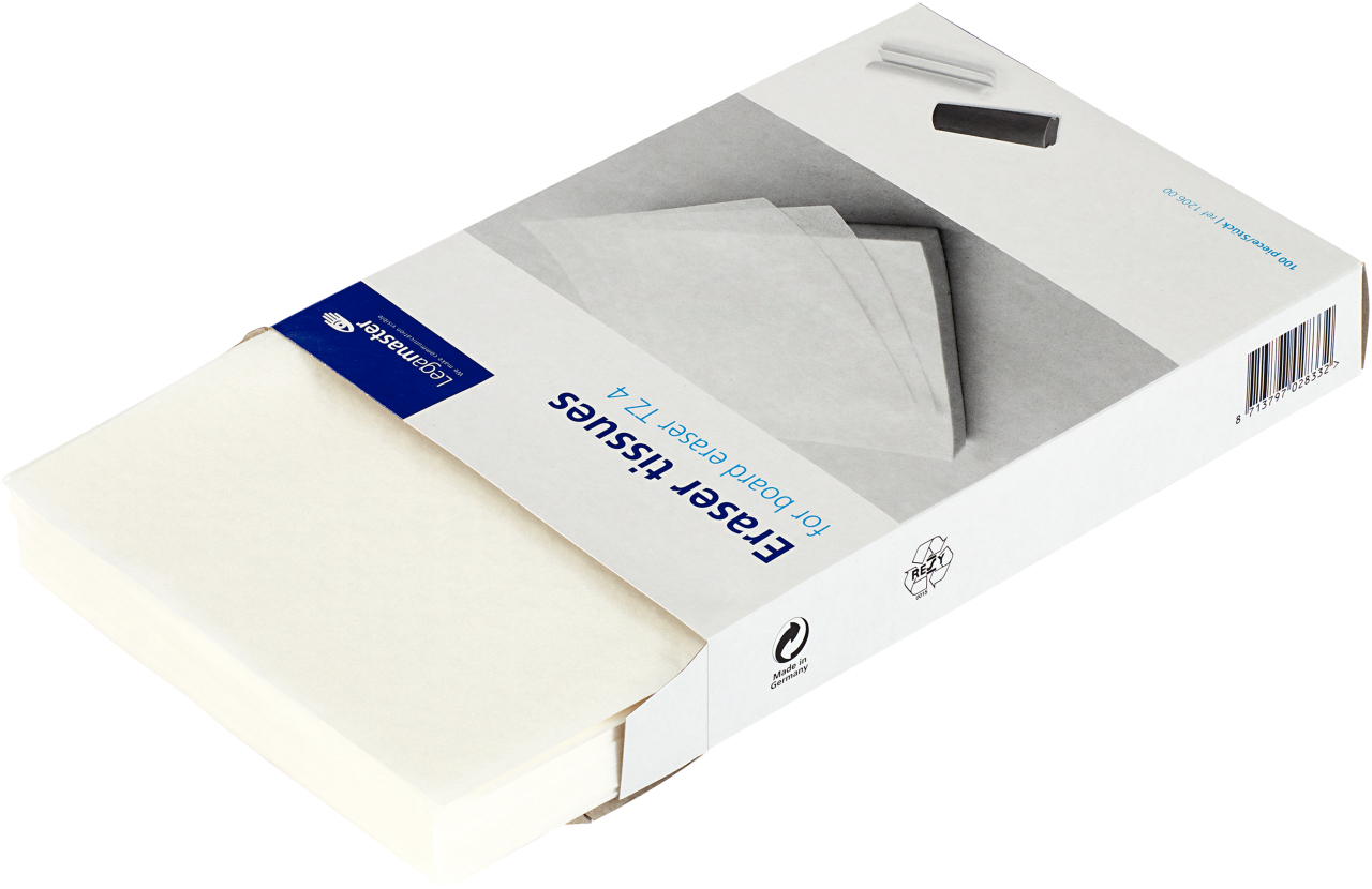 Legamaster Löschpapier für Tafellöscher, 100 Blatt
