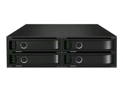 Backplane IcyBox 4x2,5 SATA/SAS HDD/SSD -> 5,25 Schacht sw retail