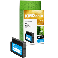 KMP Gold  cyan pigmentiert Druckerpatrone kompatibel zu HP 963XL (3JA27AE)