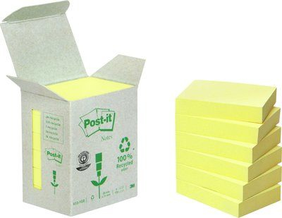 Post-it® Recycling Notes Haftnotizen 6531B gelb, 6 Bloecke Post-it® Recycling Notes Haftnotizen 6531B gelb, 6 Bloecke