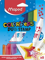 maped COLORPEPS Duo Stamp Filzstifte farbsortiert, 8 St. maped COLORPEPS Duo Stamp Filzstifte farbsortiert, 8 St.