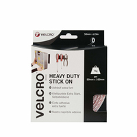 Velcro Klettband Extra Stark Selbstklebend 50mm x 2.5m