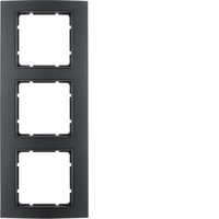Berker Rahmen 10133005 3-f. B.3 Alu schwarz/anthrazit Berker Rahmen 10133005 3-f. B.3 Alu schwarz/anthrazit