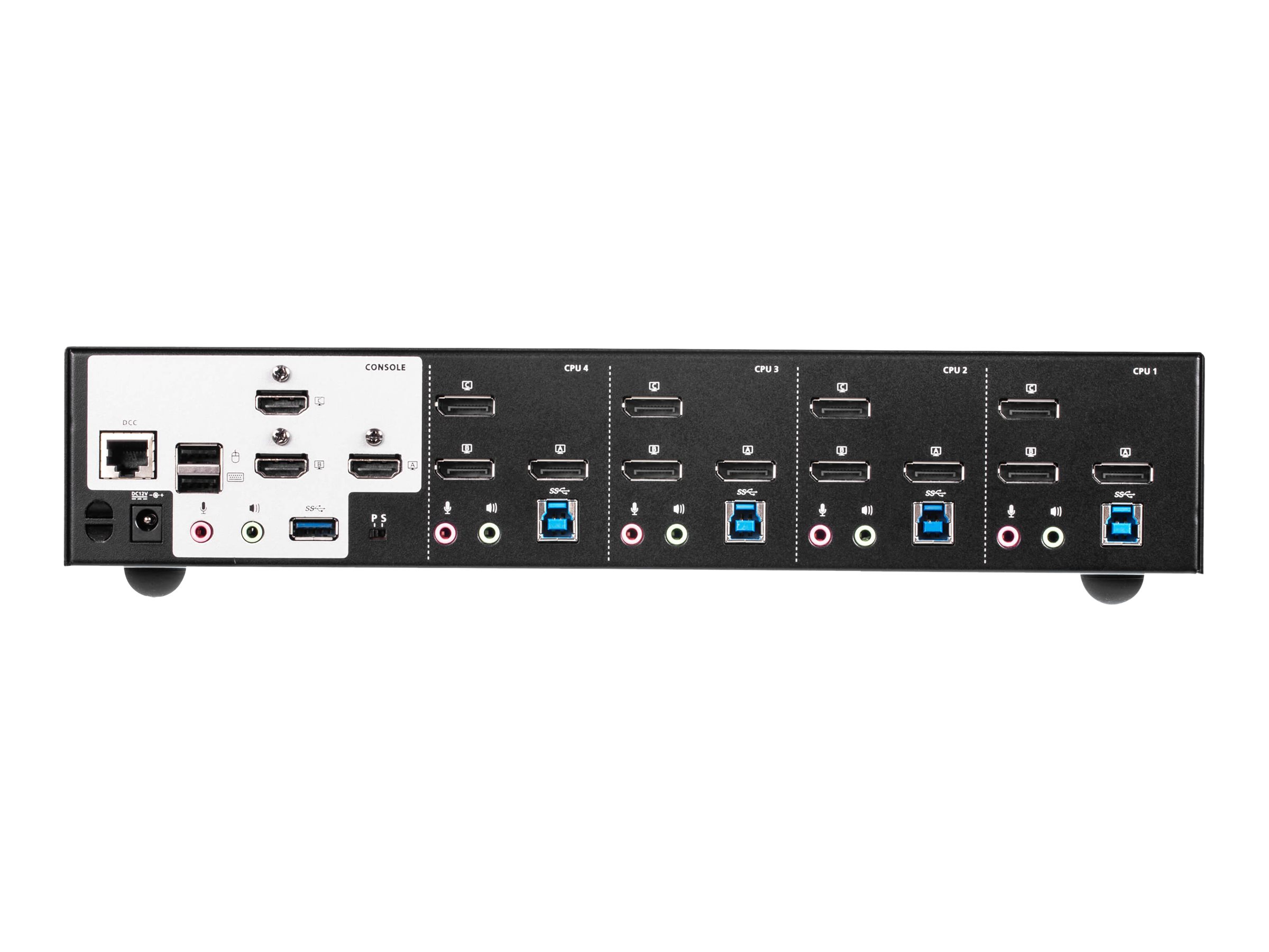 ATEN KVM Switch 4P USB30 4K DP Triple View KVMP S