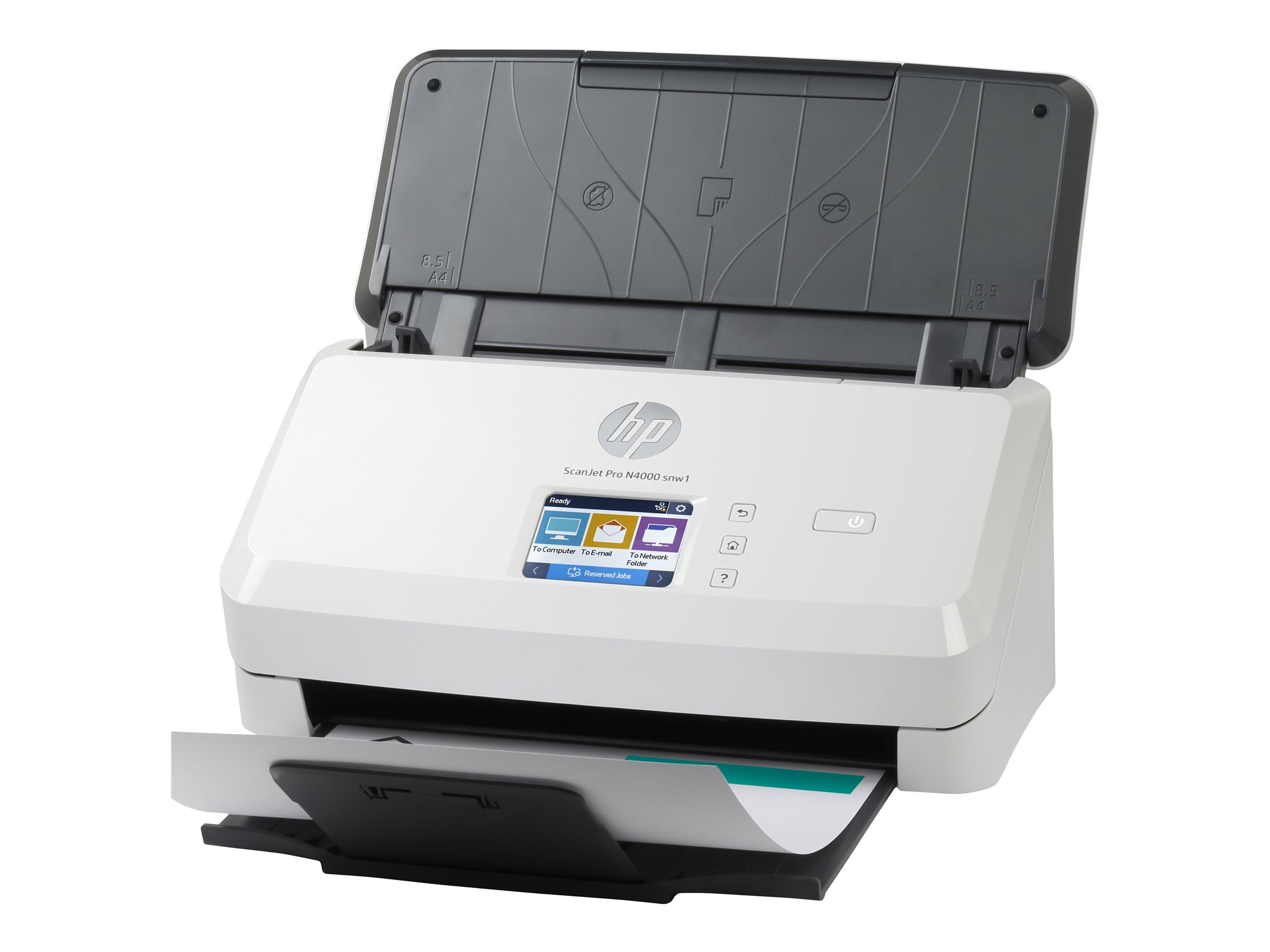 HP Scanjet Pro N4000 snw1 Sheetfeed Document scanner CMOS CIS Duplex 216x3100mm 600x600dpi 40ppm ADF 50sheets 4000scans LAN WiFi