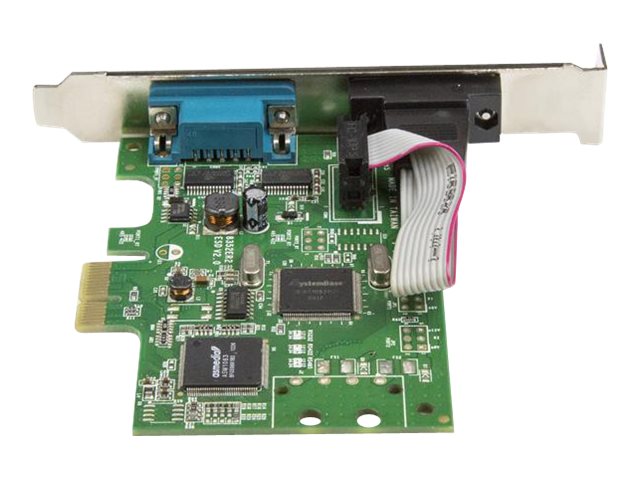 STARTECHCOM 2 Port PCI Express Seriell Karte mit 16C1050 UART RS232 PCIe Seriell mit Dual Channel 16C1050 UART