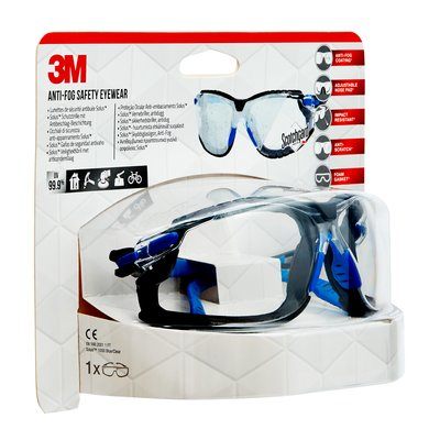 3M Schutzbrille S1CBC1 Blau Randlos
