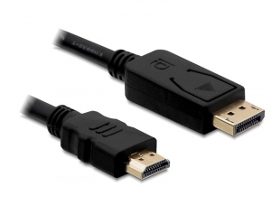 Delock Kabel Displayport 1.1 Stecker > High Speed HDMI-A Stecker schwarz 2 m Delock Kabel Displayport 1.1 Stecker > High Speed HDMI-A Stecker schwarz 2 m