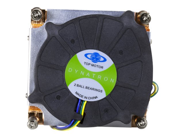 DYNATRON Intel CPU Kuehler 1U K199 LGA1150/-51/-55/-56 Kuehlkoerper Kupfer Aktiv mit PWM und bis zu 95W TDP
