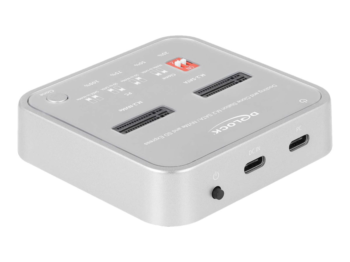 DeLOCK SSDDockingstation 1xUSB322xM2 NVMe Card