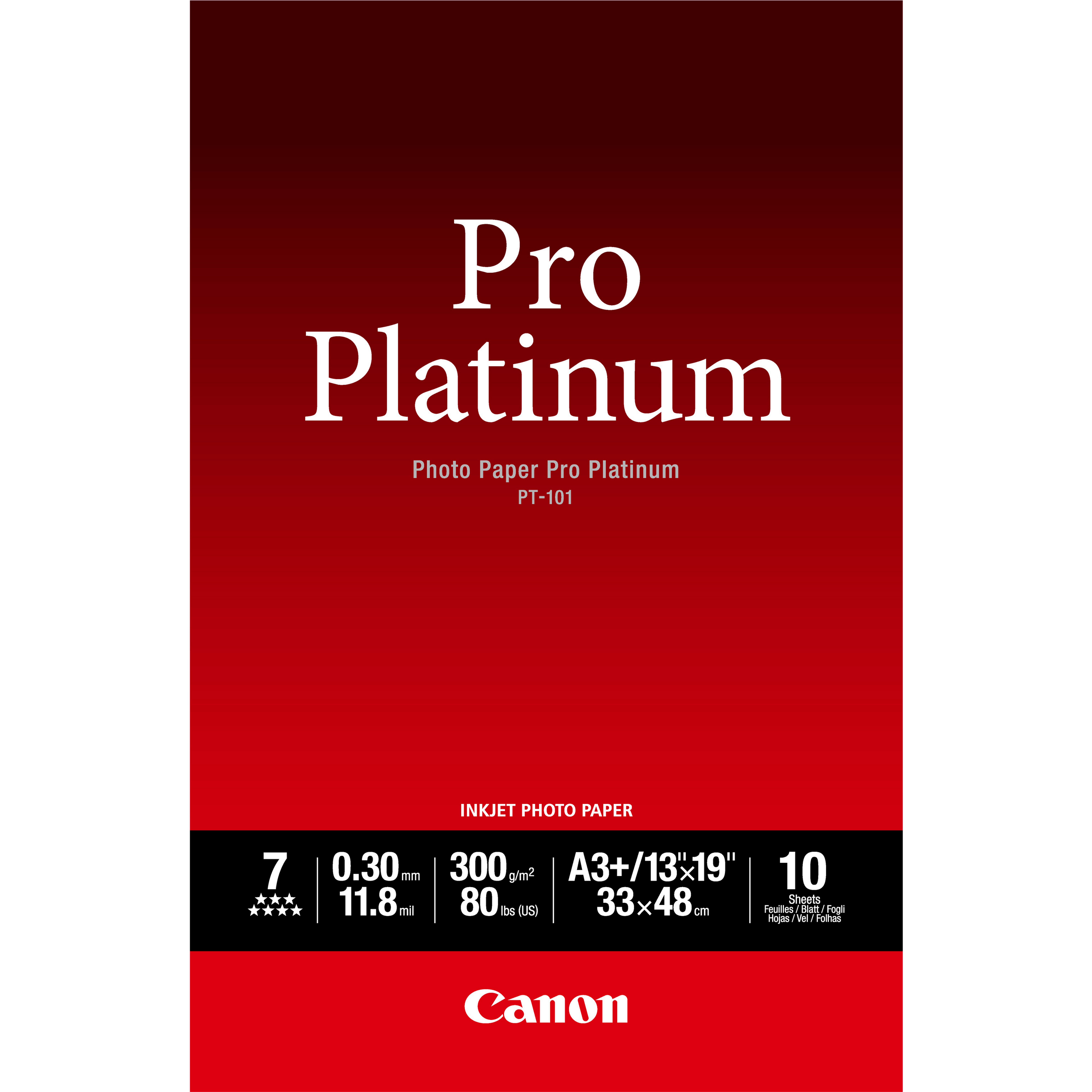 Canon Photo Paper Pro Platinum PT-101 glänzend A3