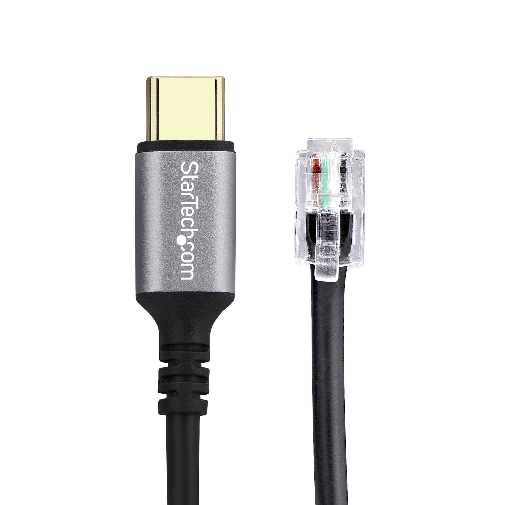 STARTECHCOM USBC auf RJ9 Adapter fur Burotelefone oder KabelDrahtlose Headsets fur Festnetz und VoIP Geraete 1,8m Kabel