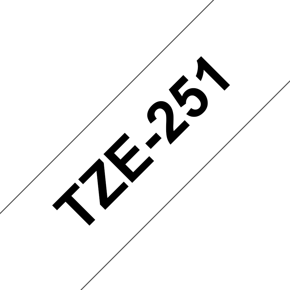 TZE251 BROTHER PT Schriftband 24mm weiss