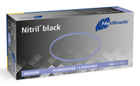 Meditrade® unisex Einmalhandschuhe Nitril® black schwarz Groesse M, 100 St. Meditrade® unisex Einmalhandschuhe Nitril® black schwarz Groesse M, 100 St.