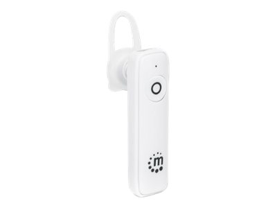 MANHATTAN Bluetooth-Headset Bluetooth 4.0 + EDR In-Ear Design omnidirektionales Mikrofon integrierte Bedienelemente weiss