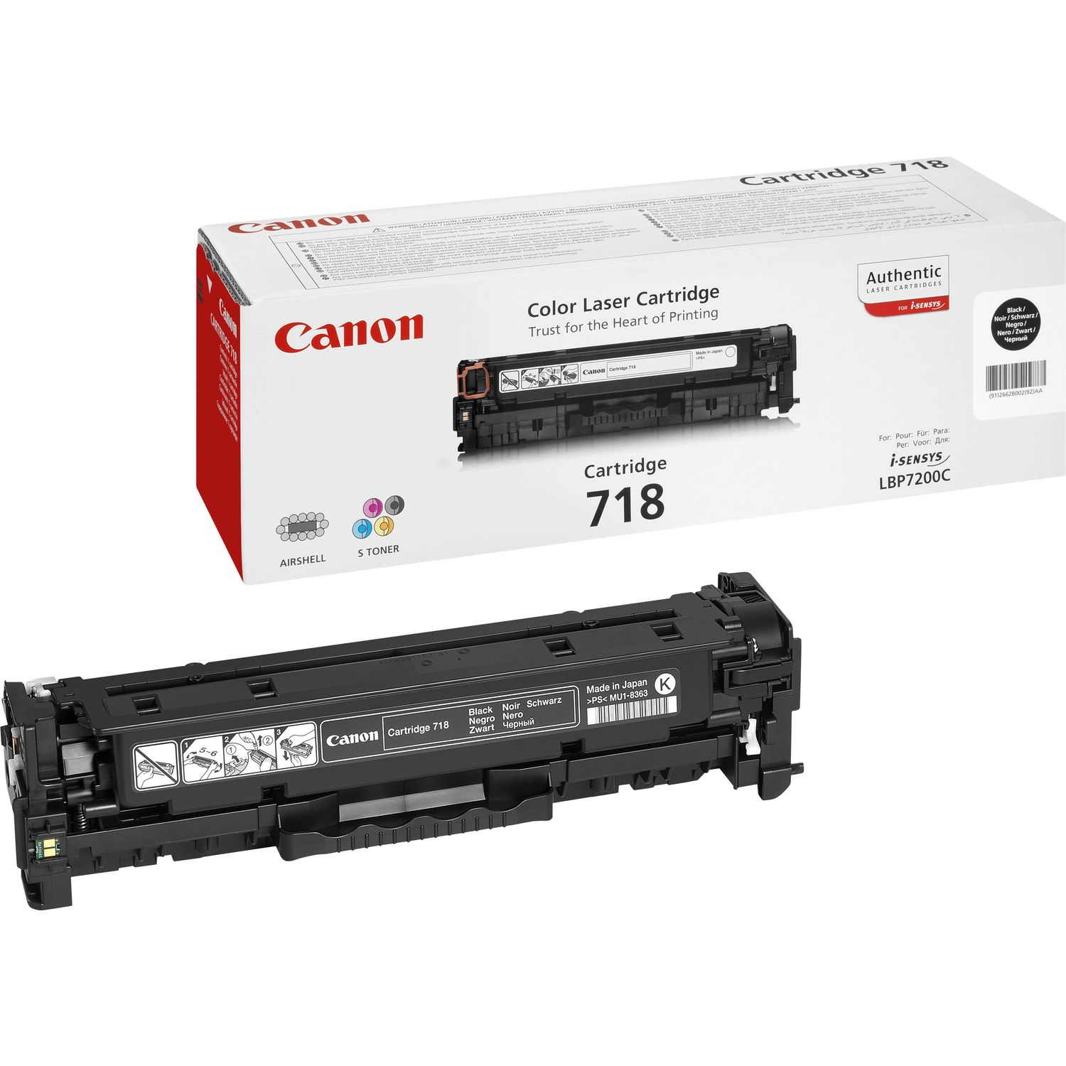 2662B002 CANON 718BK LBP Cartridge black