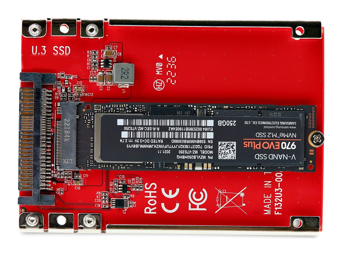 STARTECH.COM M.2 auf U.3 Adapter für M.2 NVMe SSD PCIe M.2 Laufwerk zu 6,35cm 2,5Zoll U.3 SFF-TA-1001 Konverter M.2 Gehäuse mit U3 STARTECH.COM M.2 auf U.3 Adapter für M.2 NVMe SSD PCIe M.2 Laufwerk zu 6,35cm 2,5Zoll U.3 SFF-TA-1001 Konverter M.2 Gehäuse mit U3