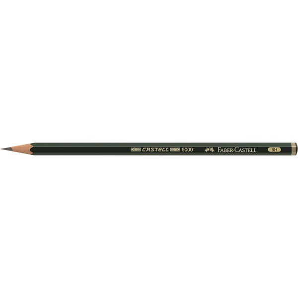 FABER-CASTELL 9000 Bleistift 6H gruen, 1 St. FABER-CASTELL 9000 Bleistift 6H gruen, 1 St.