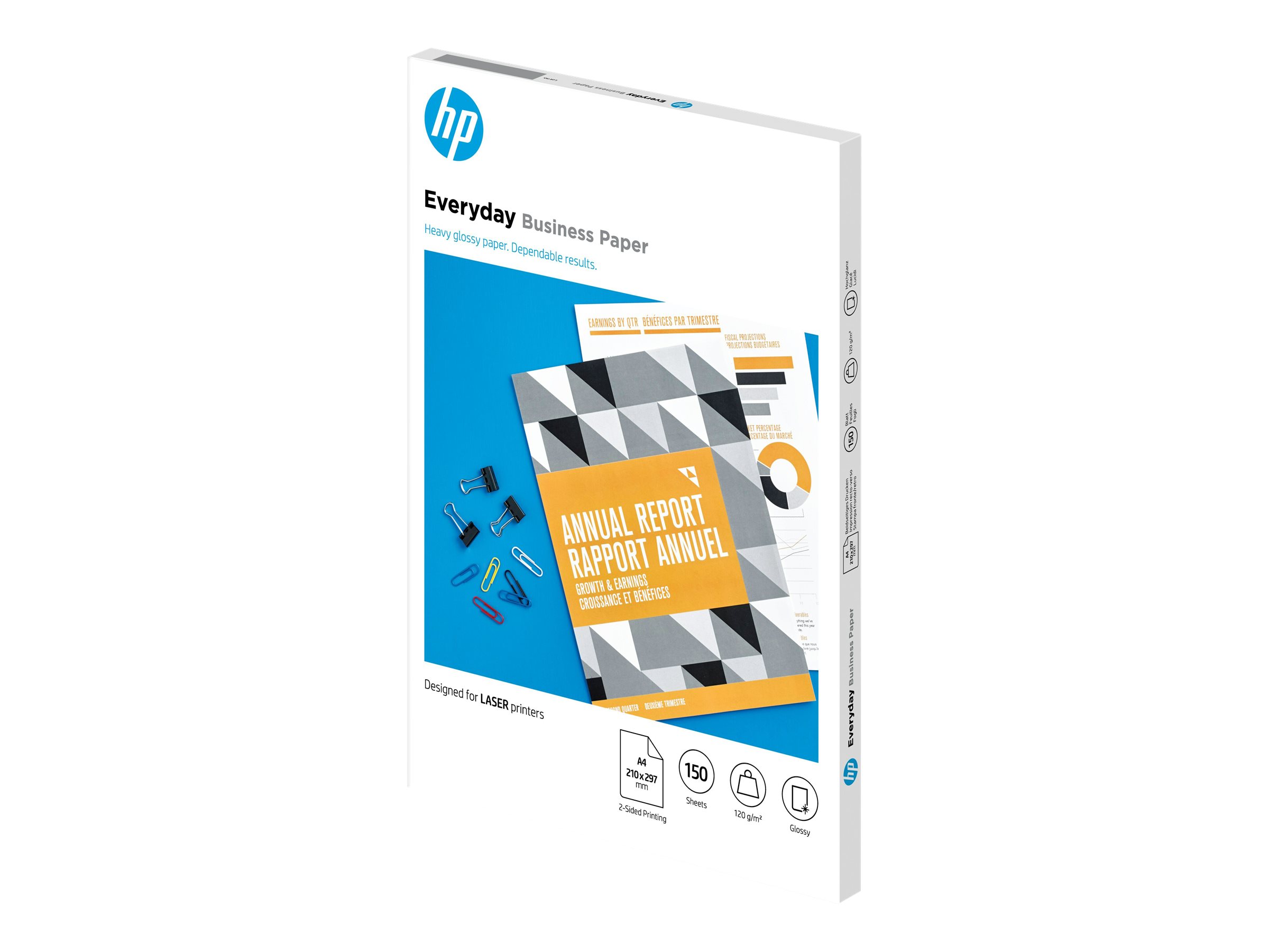 HP Fotopapier 7MV82A DIN A4 glaenzend 120 g/qm 150 Blatt