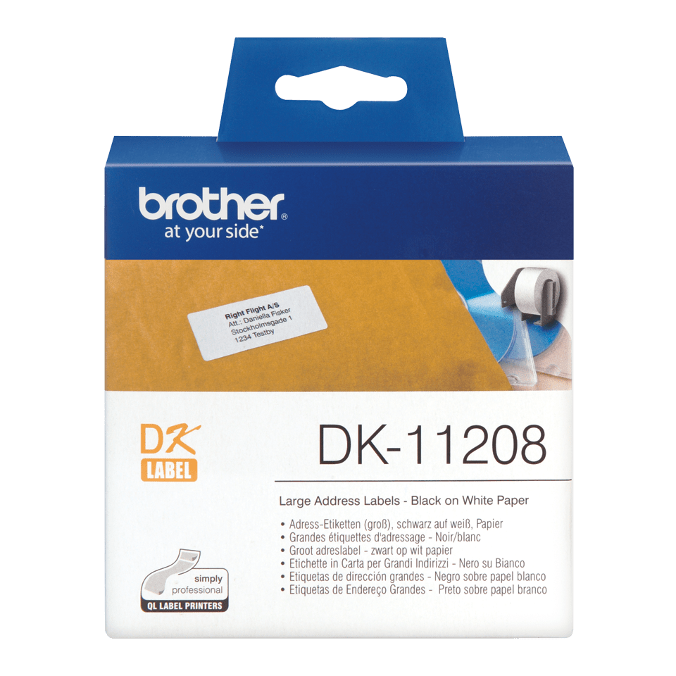 DK11208 BROTHER QL550 Etikettenrolle