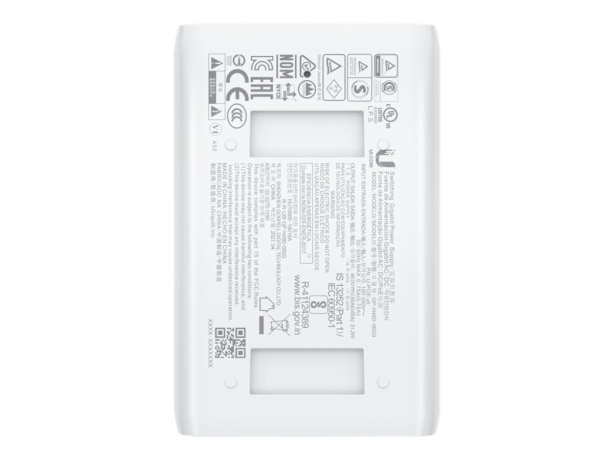 Ubiquiti UniFi U-POE+ Gigabit PoE-Injektor 48V 30W