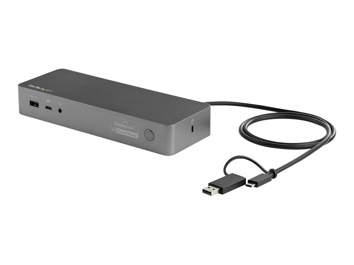 STARTECH.COM Universal Laptop Docking Station - USB-C & USB 3.0 - Dual 4K DP & HDMI - 100W PD - Mac Windows & Chrome OS - 4x USB STARTECH.COM Universal Laptop Docking Station - USB-C & USB 3.0 - Dual 4K DP & HDMI - 100W PD - Mac Windows & Chrome OS - 4x USB