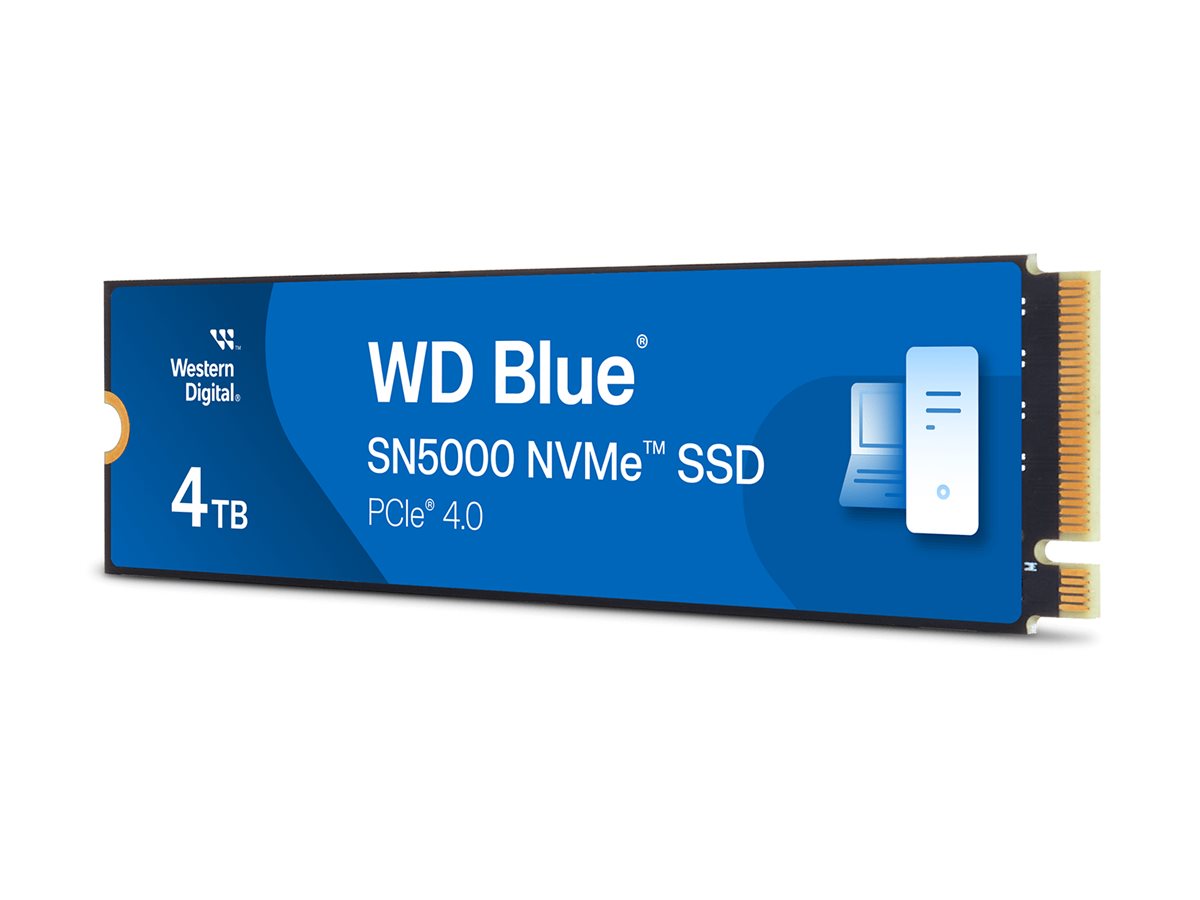 WD Blue SN5000 NVMe SSD 4TB M.2 2280 PCIe Gen4 WD Blue SN5000 NVMe SSD 4TB M.2 2280 PCIe Gen4