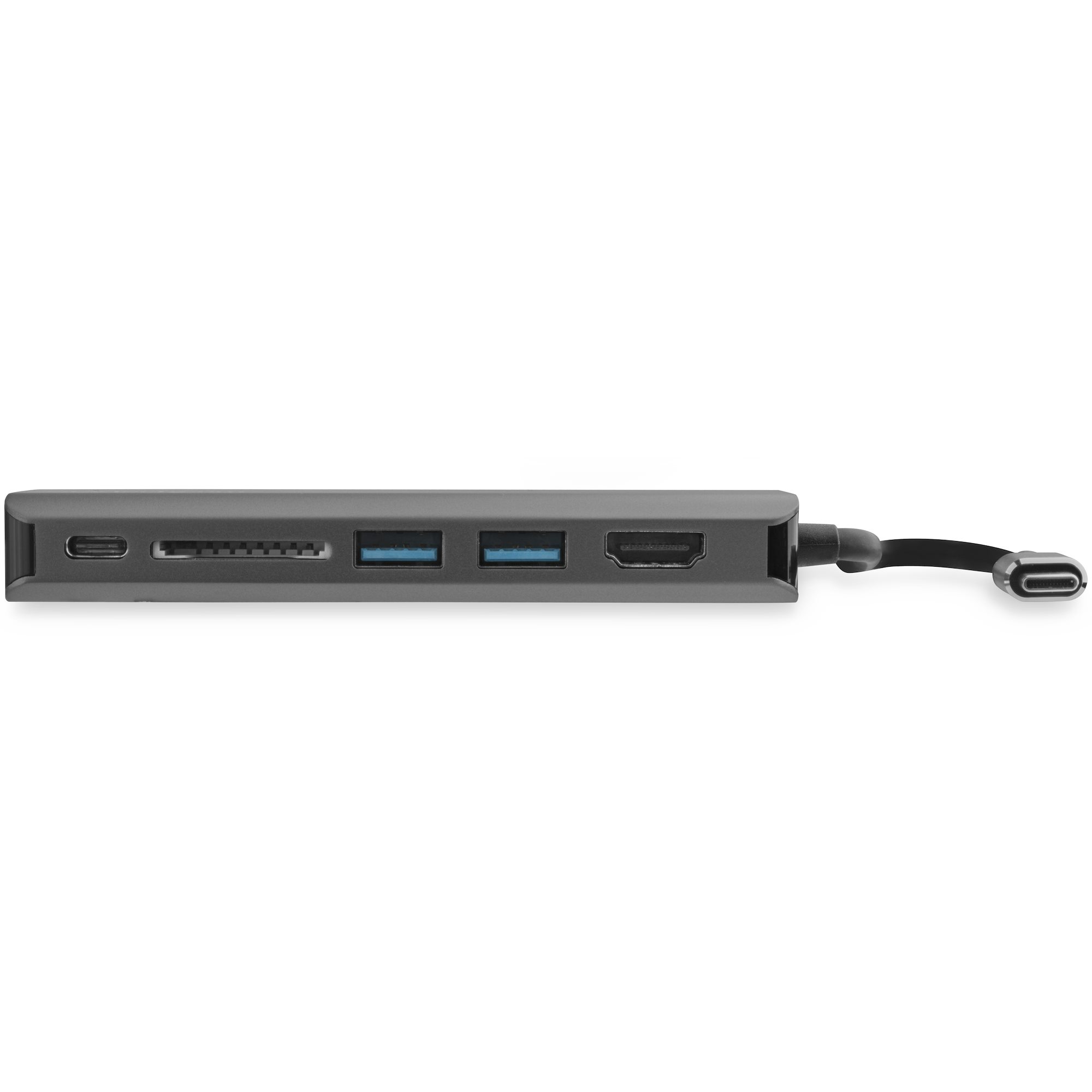 STARTECHCOM USB C Multiport Adapter with HDMI 4K Mac Windows SD 2x USBA 1x USBC 60W PD 30 USB C to USB 30 Hub