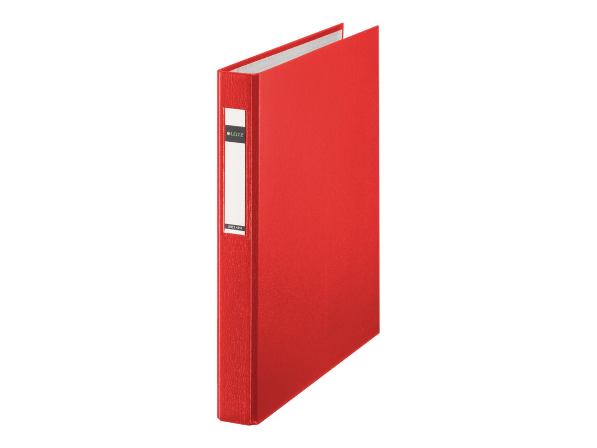 LEITZ 4210 Ringbuch 2-Ringe rot 4,0 cm DIN A4
