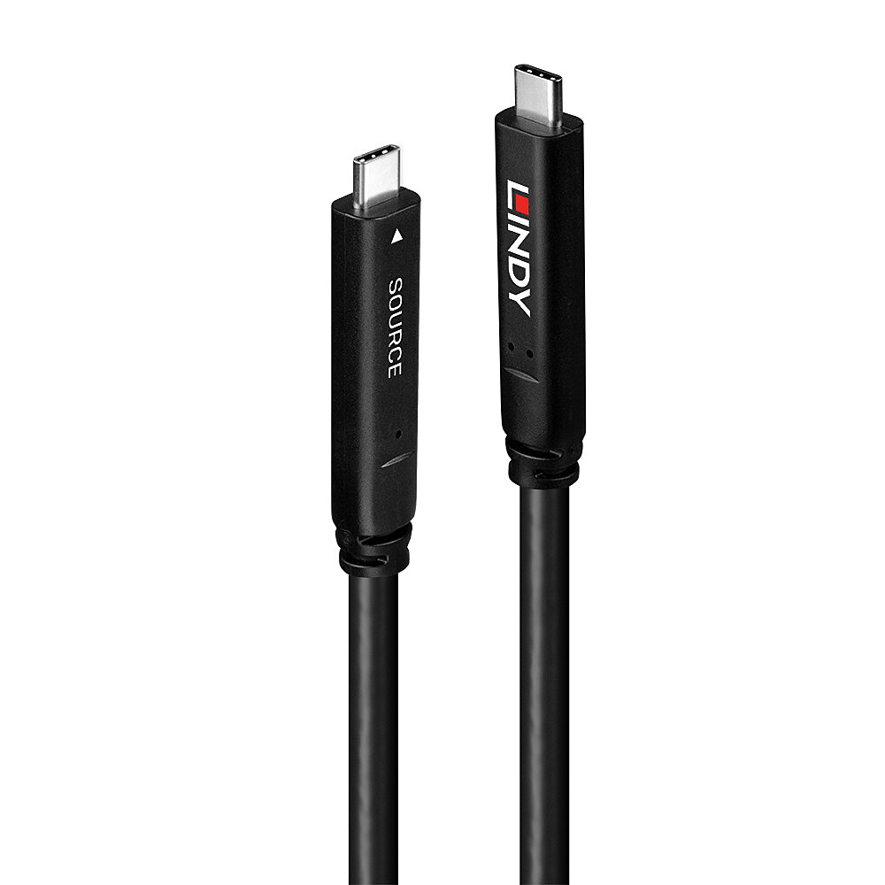 LINDY 10m USB 3.2 Gen 2 & DP 1.4 Typ C Hybridkabel