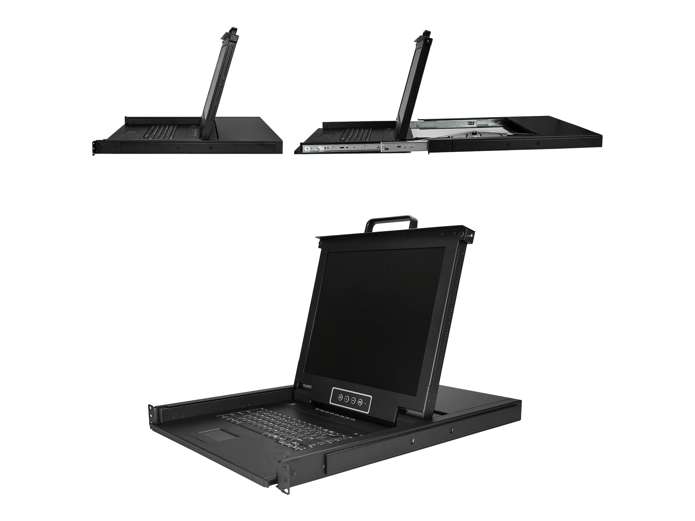 STARTECH.COM 1HE 8 Port Rackmontage VGA KVM Konsole fuer Server Racks - LCD KVM Schublade - 43,18cm 17Zoll