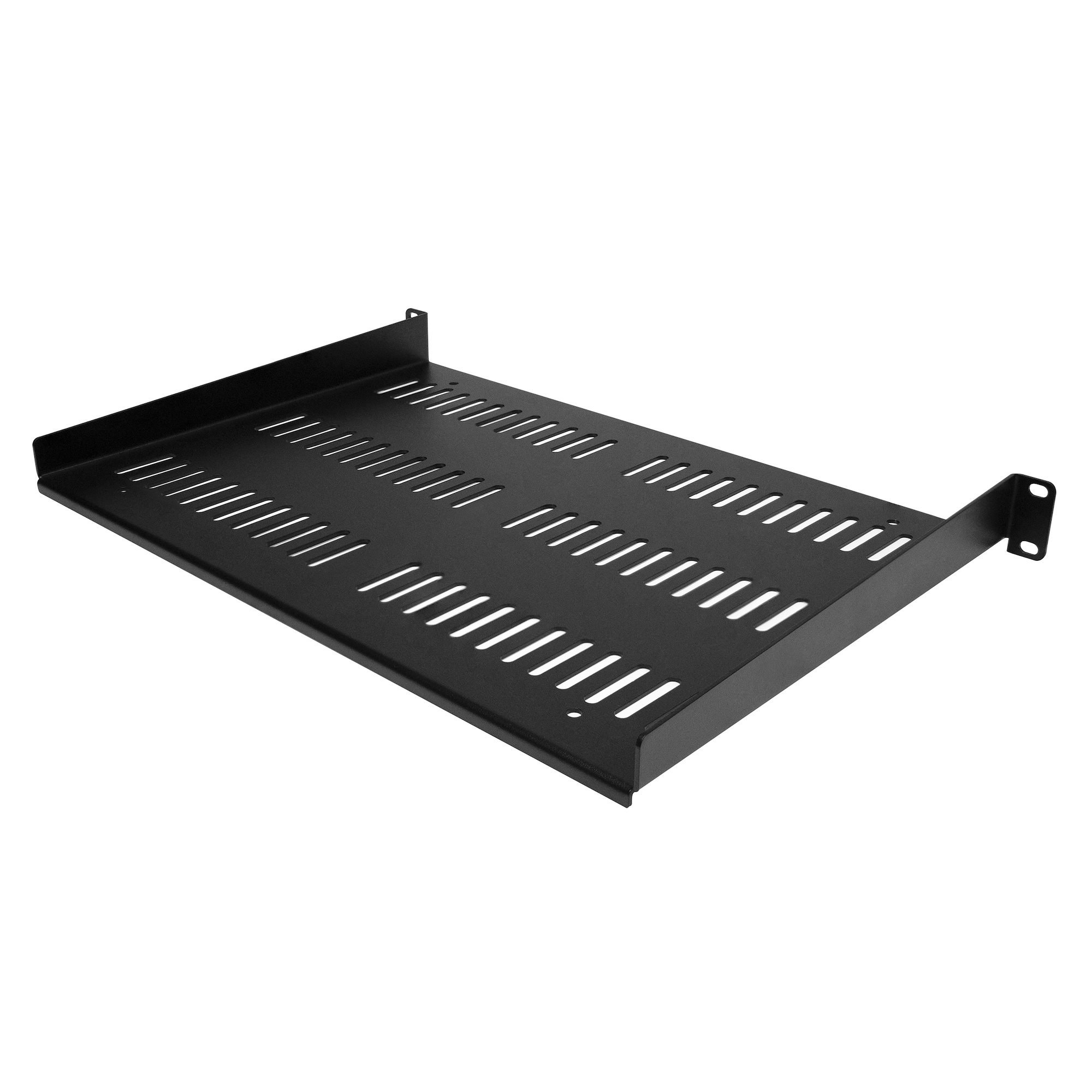 STARTECHCOM 1U Server Rack Shelf Universal Vented Rack Mount Cantilever Tray for 19in Network Cabinet Weight Capacity 55lb