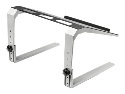 STARTECH.COM Adjustable Laptop Stand - Heavy Duty Steel & Aluminum - 3 Height Settings - Tilted - Ergonomic Laptop Riser