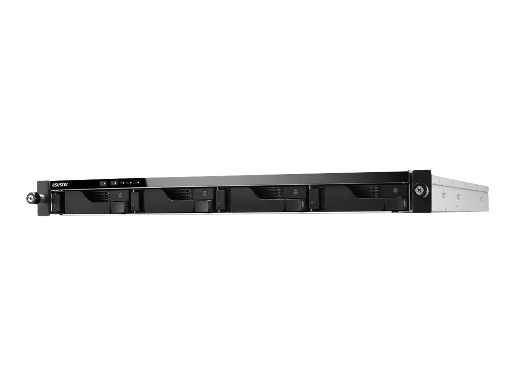 ASUSTOR AS6504RD+Rail 4 Bay NAS Intel ATOM C3538 Quad-Core 8GB DDR4 GbEx2 2.5 GbEx2 PCIe Gen3 by 8 x1 - 4 link USB 3.2 Gen 1x4