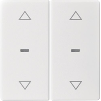 Berker Abdeckung 80961329 f Tastm 2fach Qx polarweiss