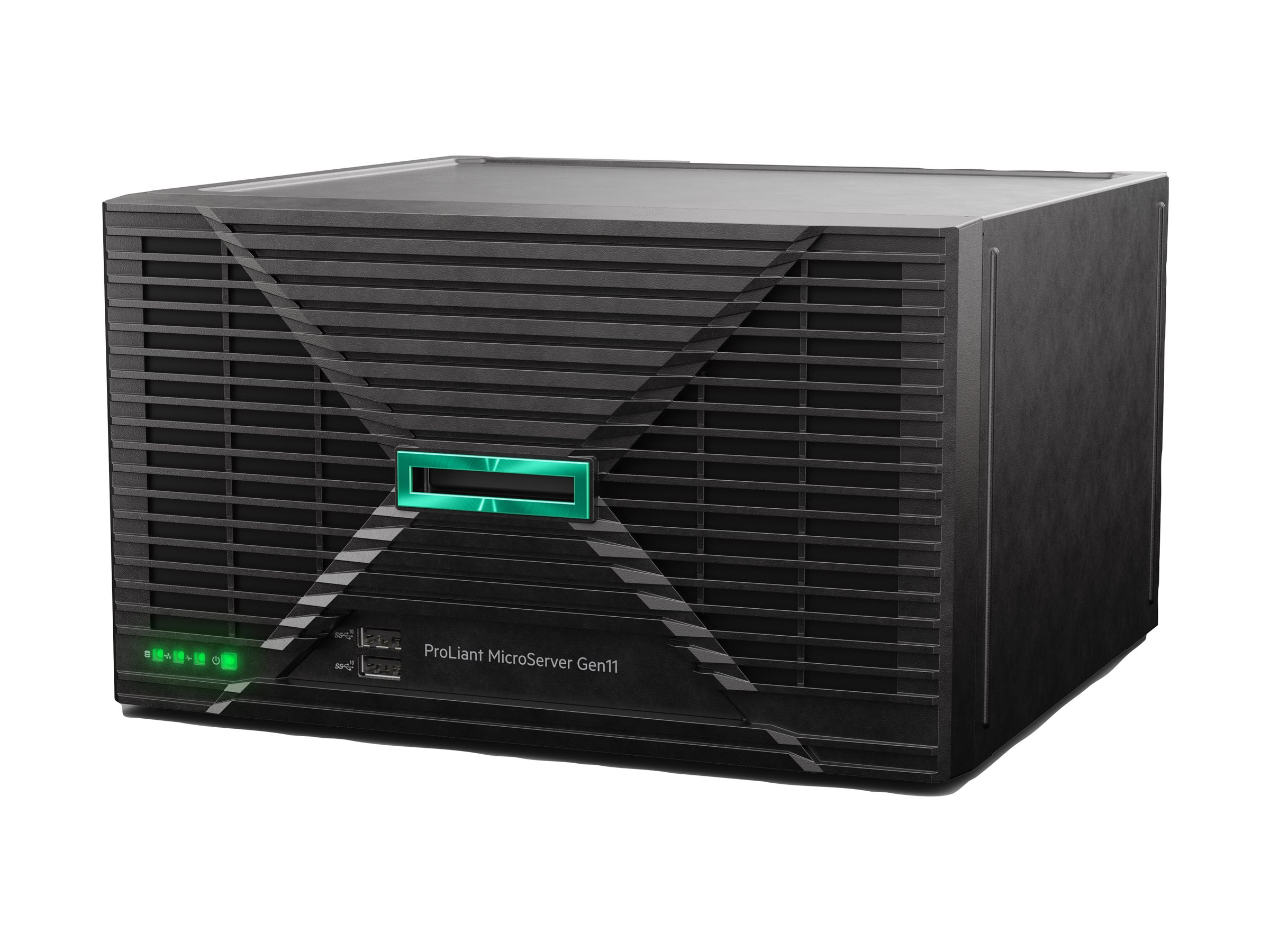 HPE ProLiant MicroServer Gen11 Tower Pentium G7400 2-Core 3.7GHz 1x16GB-U 4xLFF Non Hot Plug 1x1TB HDD 180W Server