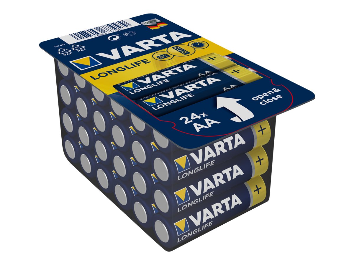 VARTA Batterie Mignon AA Big Box (24er Pack) Alkaline Longlife
